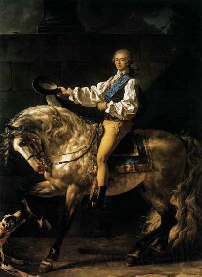 Jacques-Louis  David Count Potocki France oil painting art